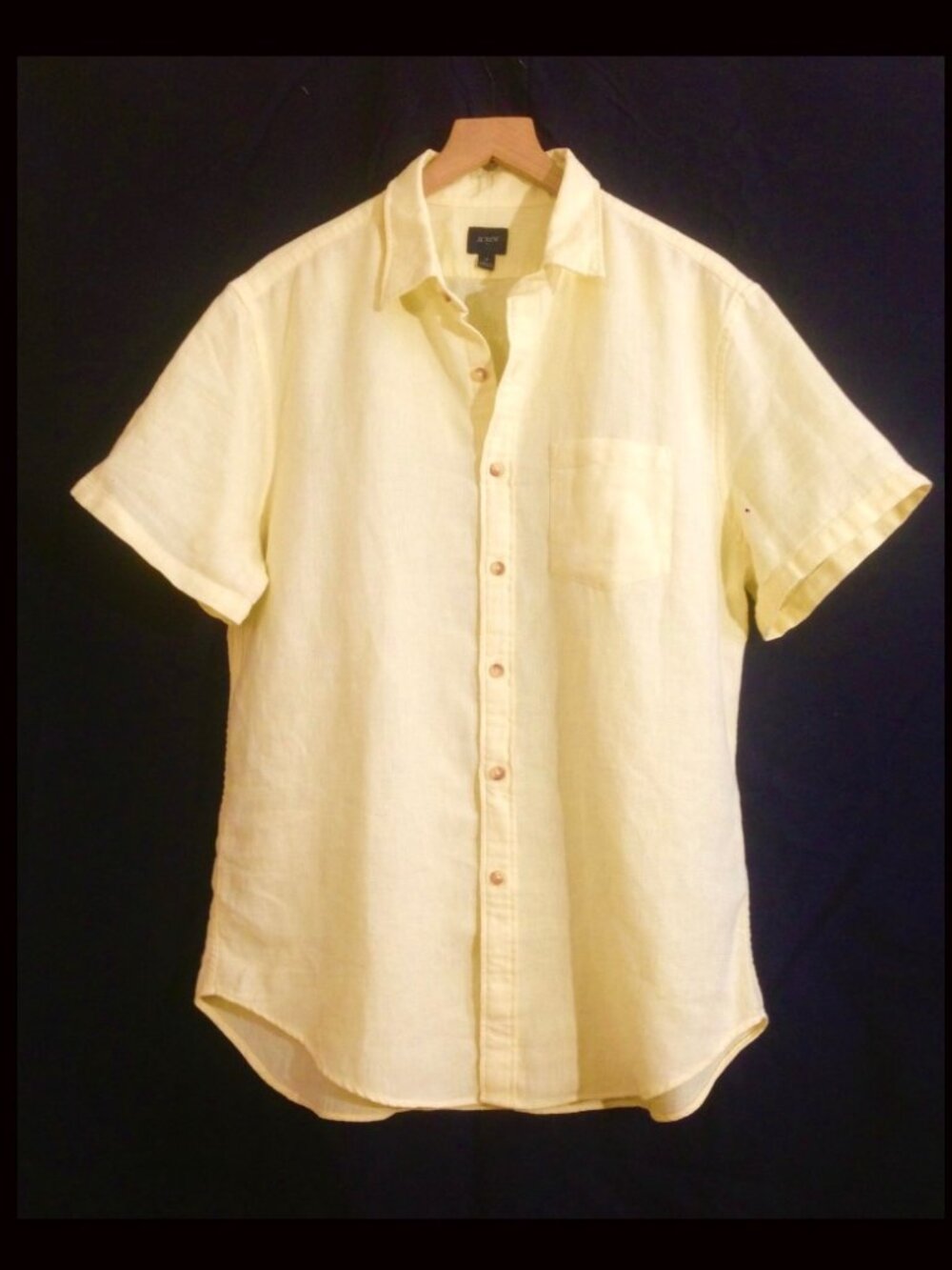 J.Crew Men’s Harbor Cotton-Linen Blend Shirt - Med - NWOT